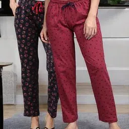 kryptic Women Pack of 2 Straight Fit Pyjamas-picture-38