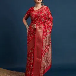 ri-wah Women Ethnic Design Traditional Saree with Blouse Piece        -picture-53
