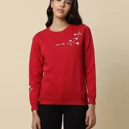 Women Embroidered Regular Fit Sweatshirt-image-22