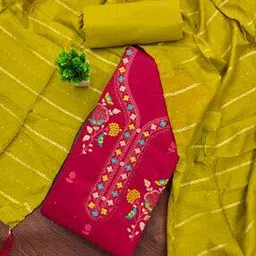 svaraa Women Embroidered Unstitched Dress Material-picture-52