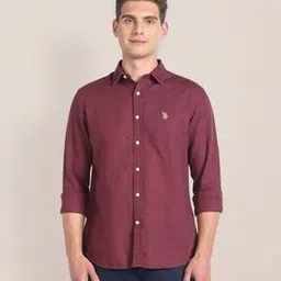 u.s. polo assn. Men Tailored Fit Shirt with Logo Embroidery-picture-23