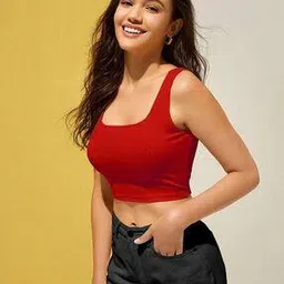 womenster Women Ribbed Slim Fit Crop Top-picture-38