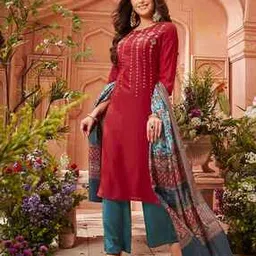 texstile Women Printed Straight Kurta Set-picture-24