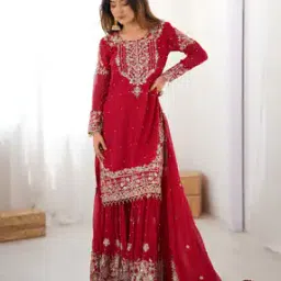 svaraa Women Embroidery Straight Kurta Set-picture-52