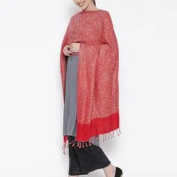 weavers villa Floral Print Stole with Tassels-picture-22