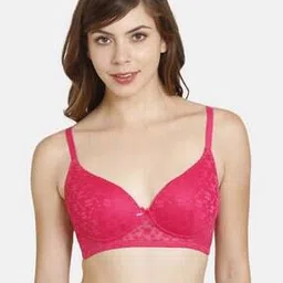 rosaline Padded Non-Wired Medium Coverage Lace Bra-picture-19