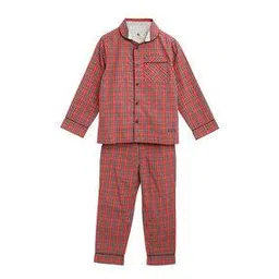 cherry crumble by nitt hyman Checked Regular Nightsuit Set-picture-22