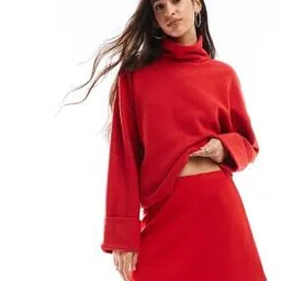 asos design Super Soft Roll Neck Jumper Pullover with Cuff-picture-24