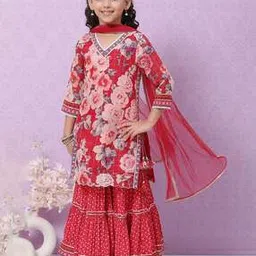 biba Floral Print Kurta Suit Set-picture-20