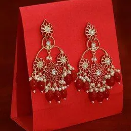 trink Stone-Studded Dangler Earrings-picture-51