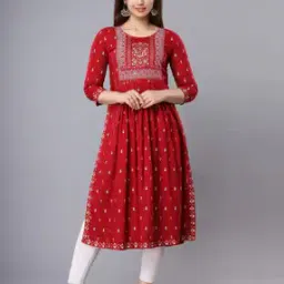 Women Printed Straight Kurti-image-13