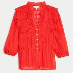 marks & spencer Women Shirred Relaxed Fit Top-picture-48