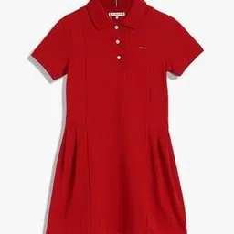 tommy hilfiger Girls Shift Dress with Button Closure-picture-39