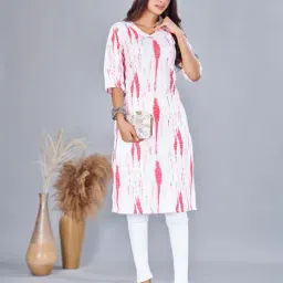 bollyclues Women Tie & Dye A-Line Kurta image 1