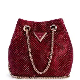 guess Claret Embellished Zalina Pouch image 1