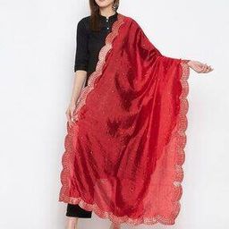 clora creation Embellished Woven Dupatta-picture-8