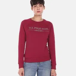 u.s. polo assn. Logo Embellished Raglan Sleeve Sweatshirt-picture-51