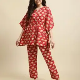 secret wish Printed Round-Neck Top & Pyjama Set-picture-50