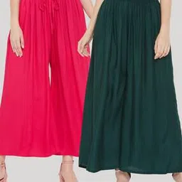 clora creation Pack of 2 Palazzos with Insert Pockets-picture-19
