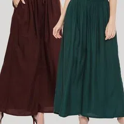 clora creation Pack of 2 Palazzos with Drawstring Waist-picture-15