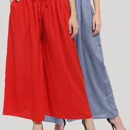 clora creation Pack of 2 Palazzos with Drawstring Waist-picture-24