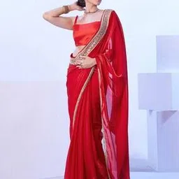 satrani Tissue Silk Traditional Saree With Blouse Piece-picture-25