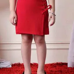 neudis Girls Pencil Skirt with Adjustable Tie-Up-picture-17