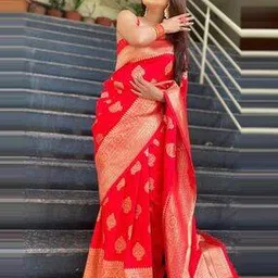 nyrika Women Litchi Silk Saree with Contrast Border-picture-53