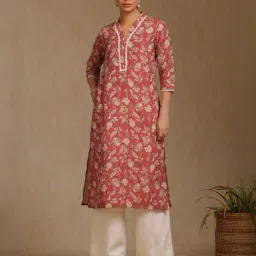 soch Women Floral Print Straight Kurta image 1