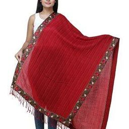 exotic india Women Striped Stole with Tassels-picture-25
