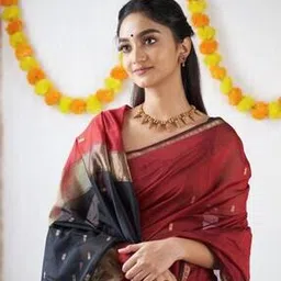 zikaraa Women Woven Saree with Contrast Border-picture-50