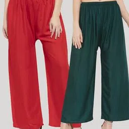 clora creation Pack of 2 Solid Palazzos-picture-50