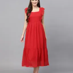 aayu-all about you Floral Print Fit & Flare Dress-picture-12