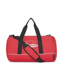 united colors of benetton Typographic Print Duffle Bag with Detachable Strap-picture-12