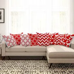 sej by nisha gupta Set of 8 Geometric Print Cushion Covers-picture-32