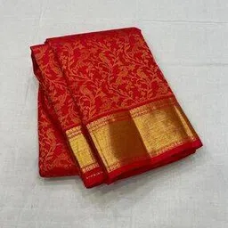 svaraa Women Floral Print Saree with Blouse Piece-picture-18