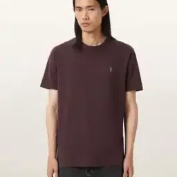 all saints Brace Brushed Crew-Neck Organic Cotton T-Shirt-picture-14