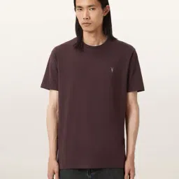 all saints Brace Brushed Crew-Neck Organic Cotton T-Shirt image 1