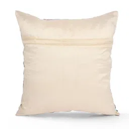 Myntra Elegant Homes Brown & Yellow Set of 5 Floral Square Cushion Covers image 4