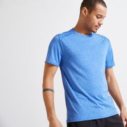 domyos Men Gym Sports T Shirt Polyester - Mottled Blue-picture-15