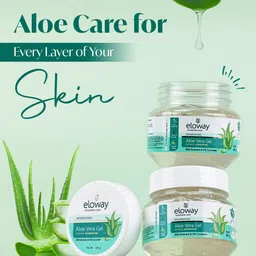 ELOWAY Set Of 5 Aloe Vera Gel With Cucumber For Hydration - 100 g Each image 5