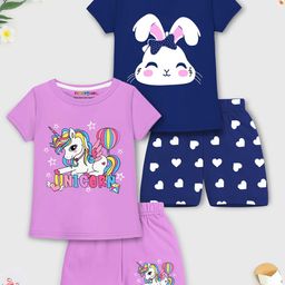 YK X Trampoline Girls Printed T-shirt with Shorts-picture-10