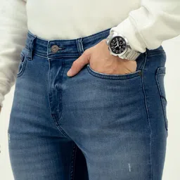 The Pant Project Men Comfort Slim Fit Light Fade Stretchable Jeans image 3