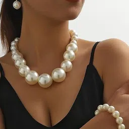 Samridhi DC Women Pearls Studded Jewellery Set-picture-48