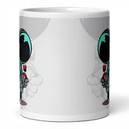 Mr UVD White & Black Graphic Printed Ceramic Glossy Mug- 350 ml-picture-24
