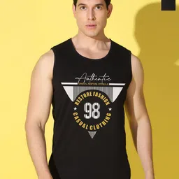 WOOSTRO Men Pack of 2 Typography Printed Round Neck Cotton Slim Fit T-shirts-picture-36