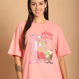 Metronaut Women Typography 2 Printed Drop-Shoulder Sleeves T-shirt image 4