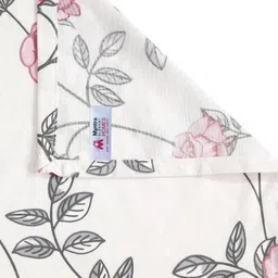 Myntra Elegant Homes Cream-Coloured Printed 300 TC Single Bedsheet Set 2.25 m x 1.50 m image 5