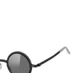AUGEN Men Grey Lens & Black Round Sunglasses with image 4