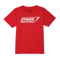 Marvel by Wear Your Mind Boys Red Typography Printed T-shirt-image-80